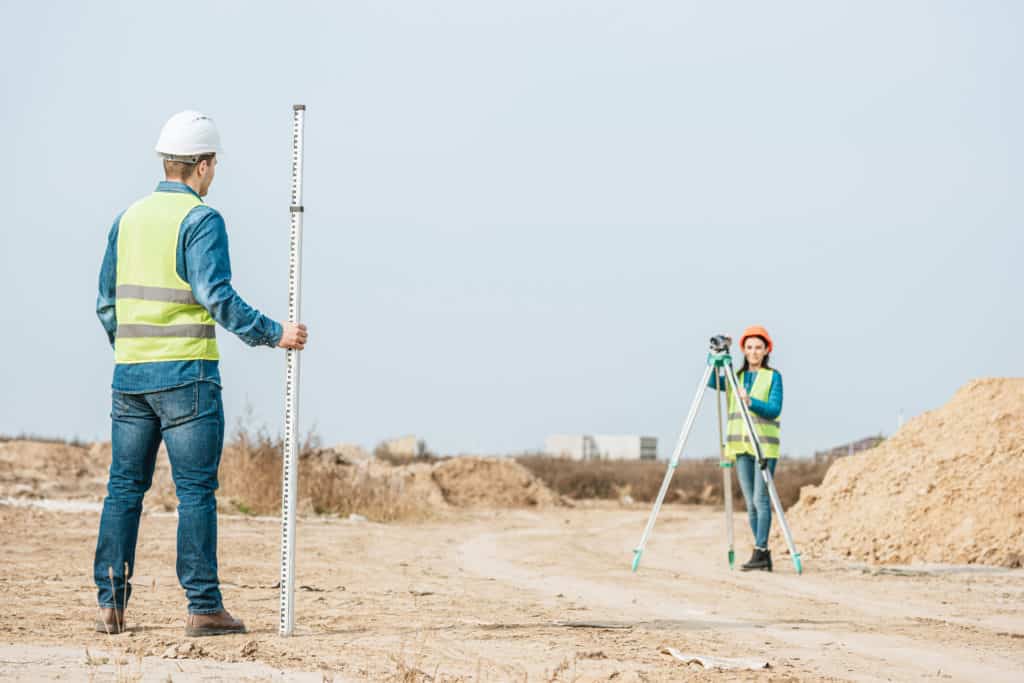 Surveyors Using Digital Level And Survey Ruler On 2022 06 16 00 27 21 Utc